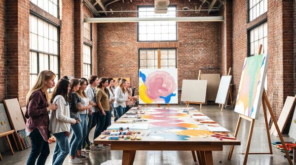 Ateliers créatifs de peinture : stimuler la cohésion d'équipe